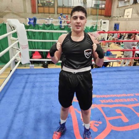 boxer from abergavenny boxing club after a competition win