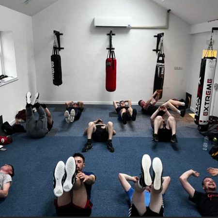 fighters training at abergavenny boxing club