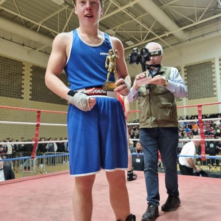 photo of fighter from abergavenny Abc winning a fight 2