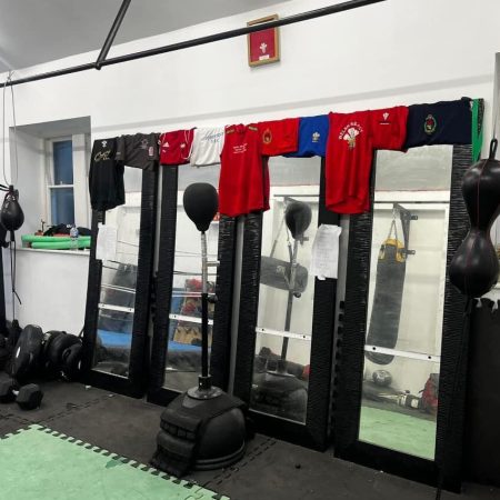 view of competition vests from abergavenny boxing club